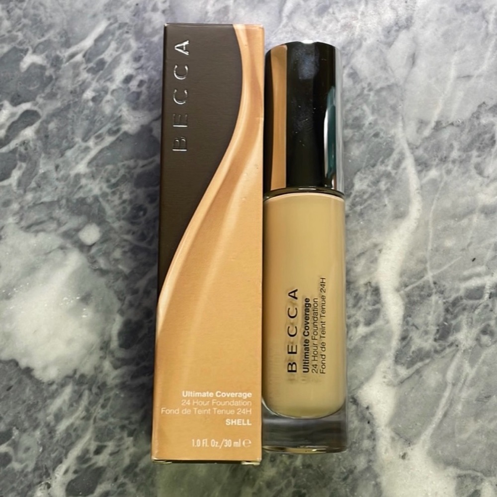 New Becca Cosmetics Ultimate Coverage 24 Hour Liquid Foundation Shell